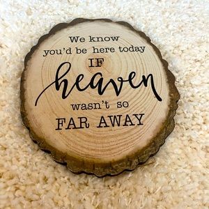 Wedding table sign for passed on loved ones